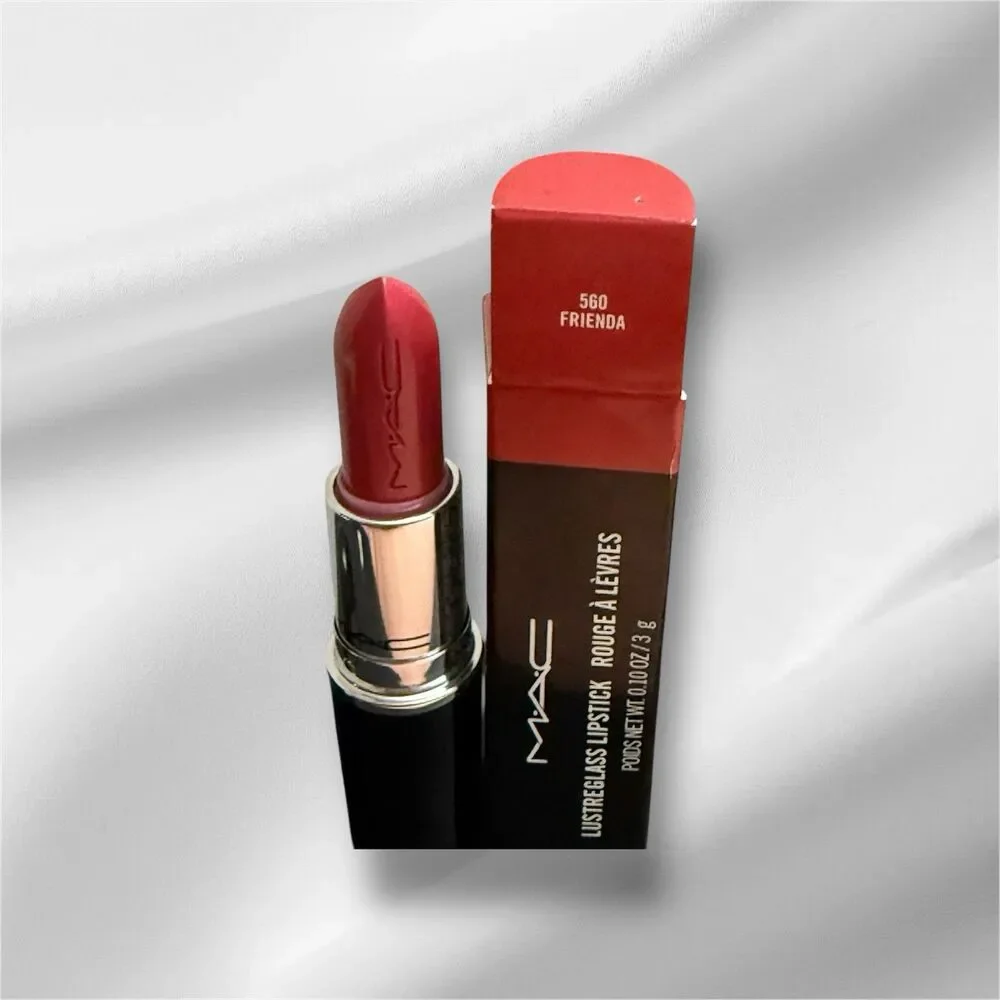 MAC Lustreglass Lipstick ~ 560 FRIENDA ~ Full Size New in box